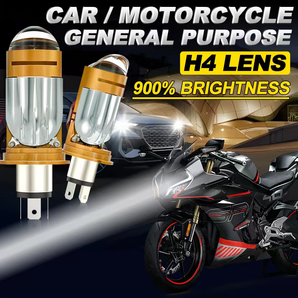 CAMOTO Bi Proiettore con lenti - Motorcycle Led Headlight Bulb H4 recensione e prezzo