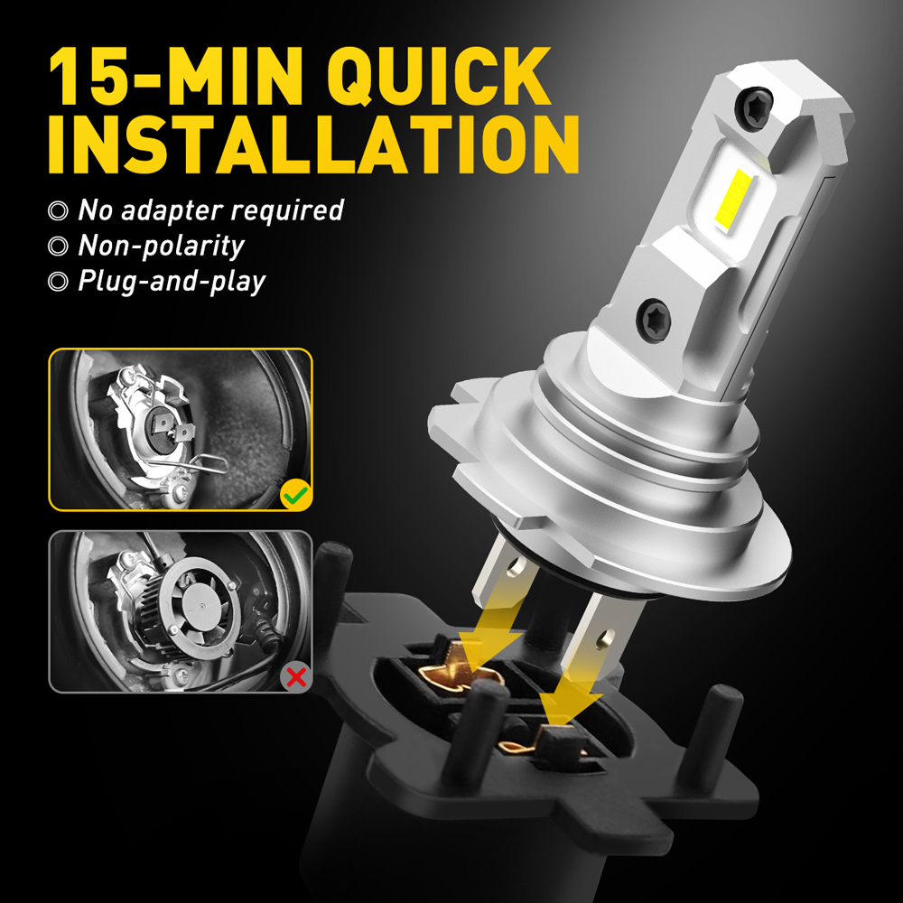 AUXITO 2 Pz 12000Lm CSP Chip L - Led Headlight 6500K White 12000Lm recensione e prezzo