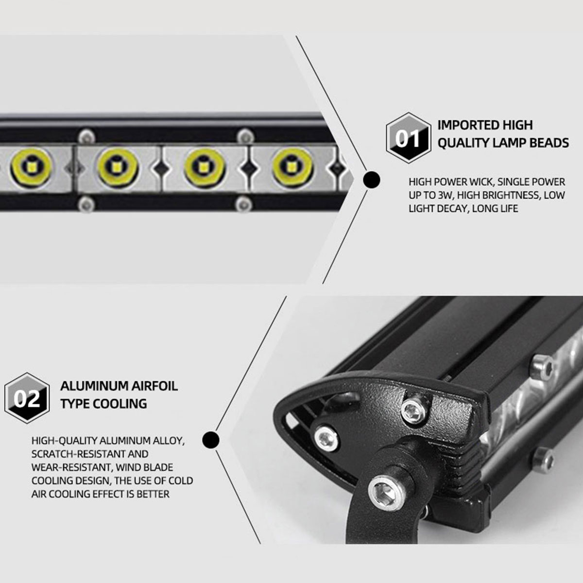 Barra luminosa da lavoro a LED - Led Work Light Bar 12 Inch Offroad recensione e prezzo