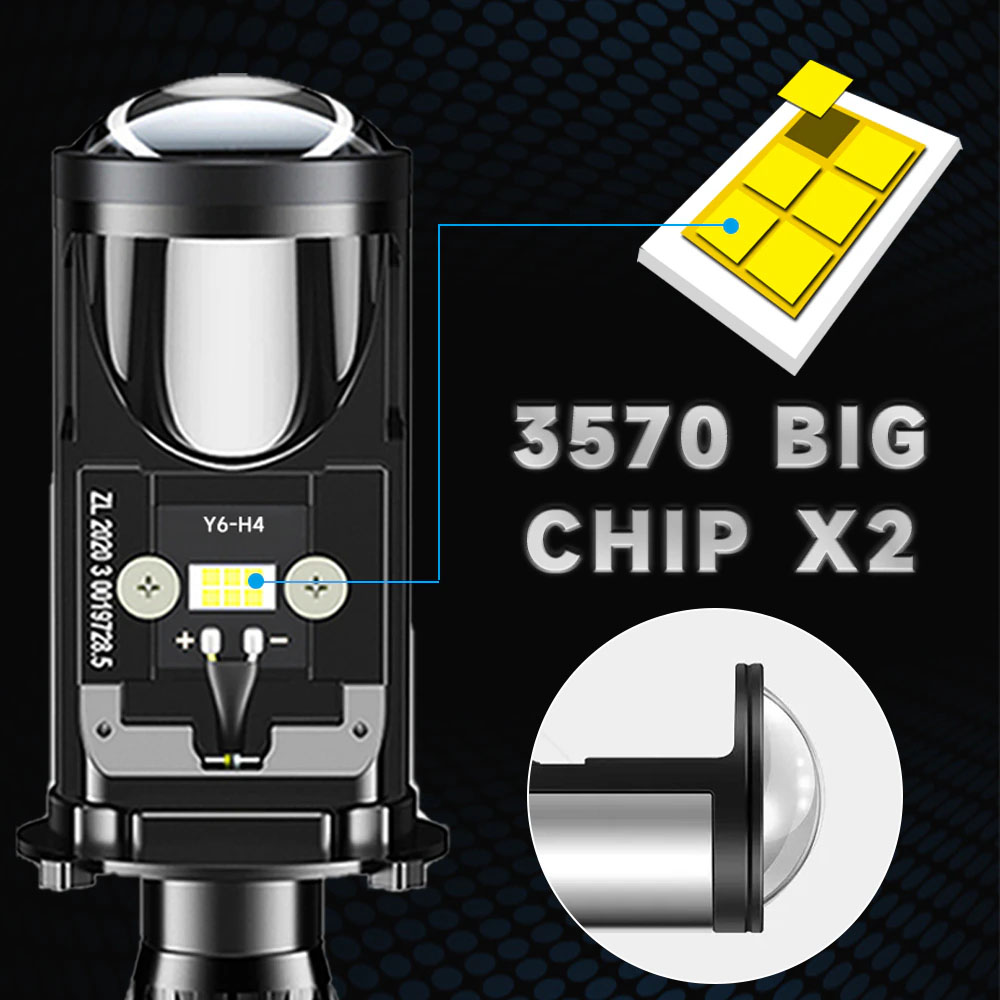Y6D H4 LED Faro Canbus Lampada - Led Headlight H4 Hi Lo 120W recensione e prezzo