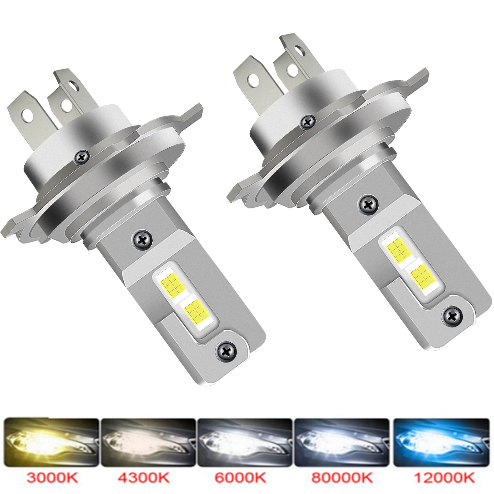 2 pezzi 30000LM H4 9003 H7 lam - Led Headlight H4 Hi Lo 120W recensione e prezzo