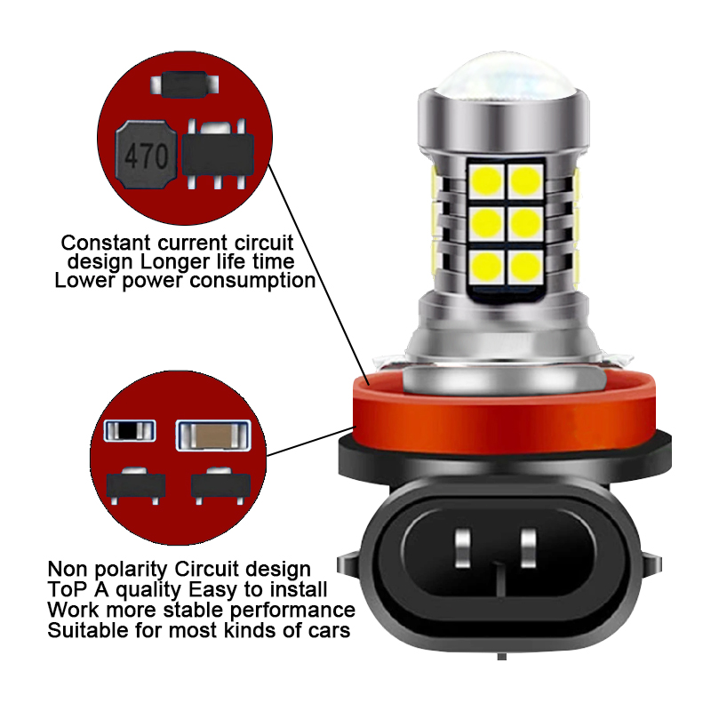 2 Pezzi Lampadine LED H8 H11 H - Led Fog Light H11 3000K Yellow recensione e prezzo