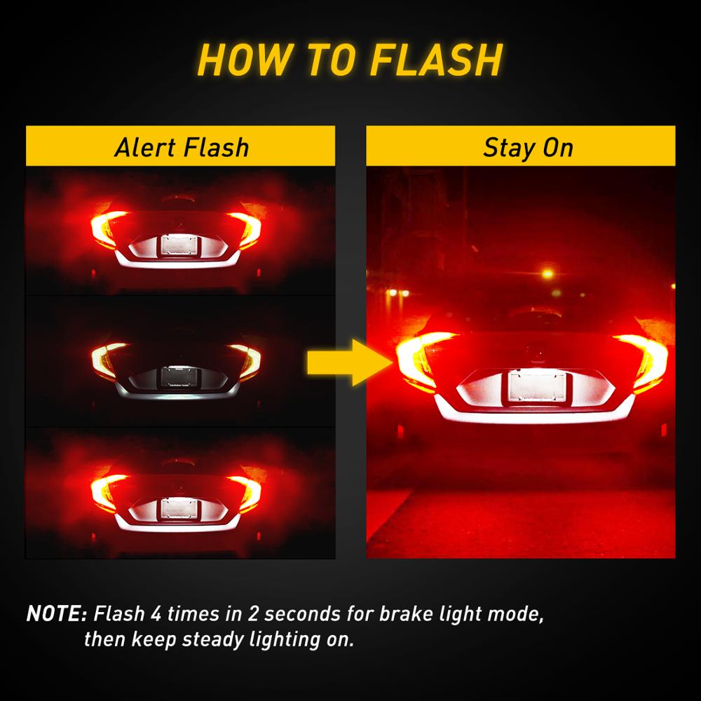2 pezzi Flash stroboscopico T2 - Led Tail Light Bulb Canbus recensione e prezzo