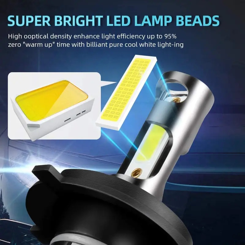 Faro LED per Moto 120W H4 2000 - Led Headlight H4 Hi Lo 120W recensione e prezzo