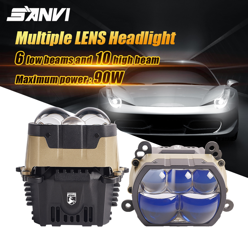 SANVI 180W PX8 Quadrato Bi LED - Bi Led Projector Lens 3 Inch recensione e prezzo
