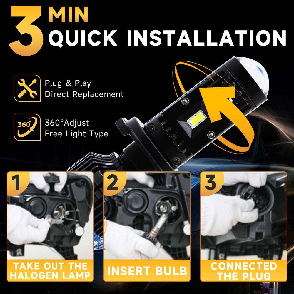 Lampada Canbus H4 H7 LED Y10 S - Laser Led Headlight Projector Lens recensione e prezzo