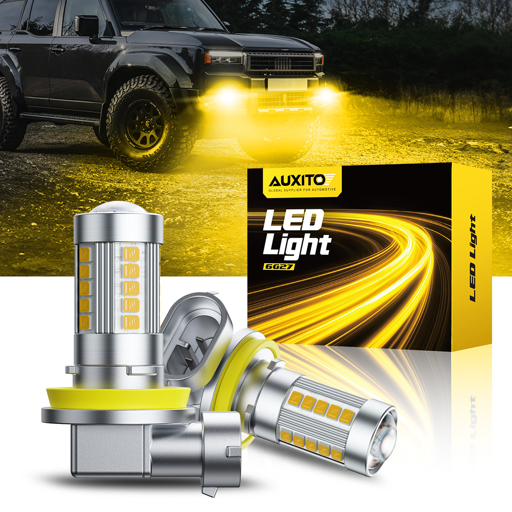 AUXITO 6G27 Fendinebbia H8 H9  - Led Fog Light H11 3000K Yellow recensione e prezzo