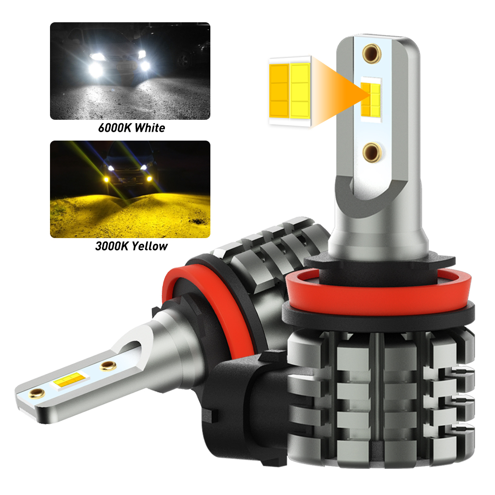 AUXITO 2Pz Luci Fendinebbia LE - Led Fog Light H11 3000K Yellow recensione e prezzo