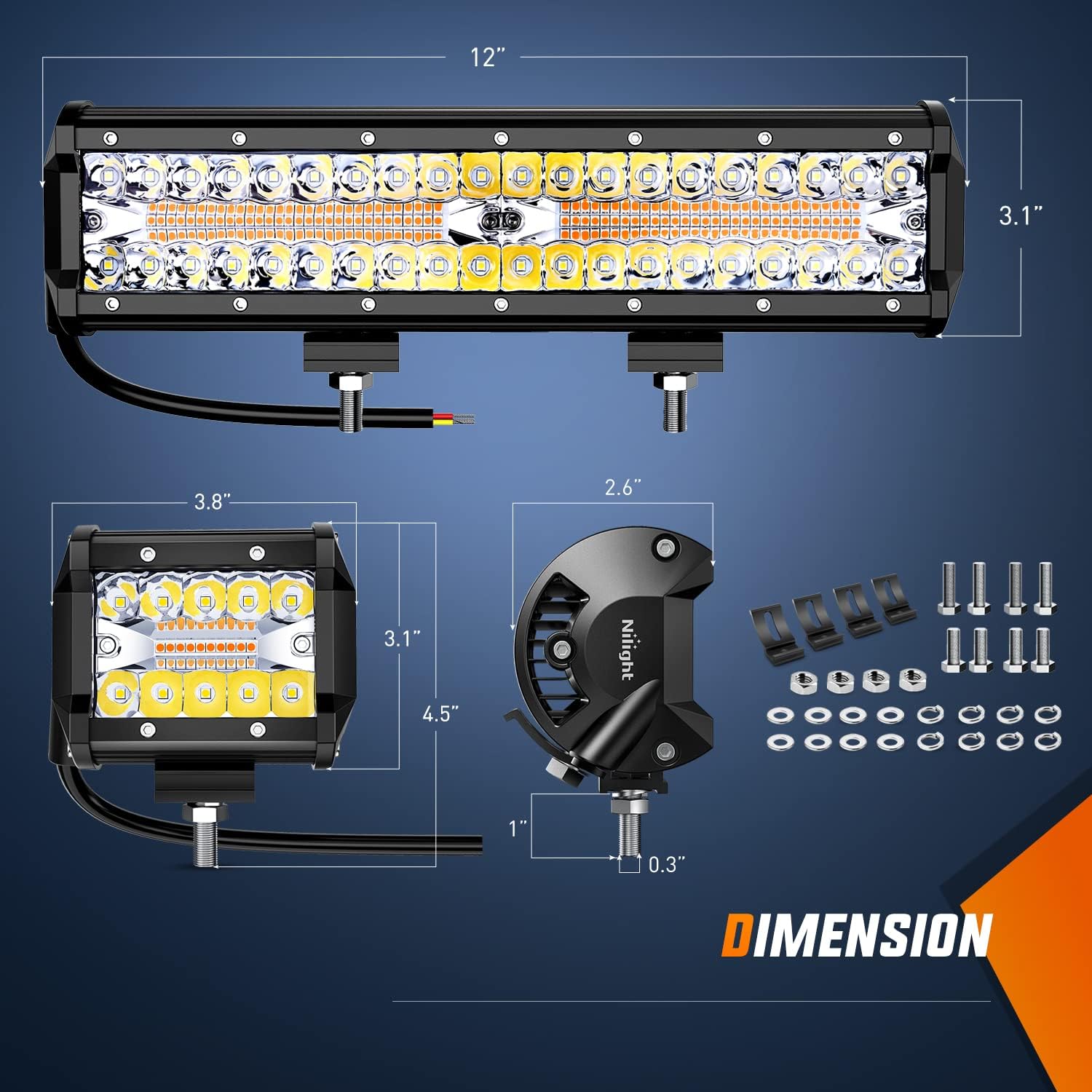 Nilight Barra Luminosa a LED d - Led Work Light Bar 12 Inch Offroad recensione e prezzo