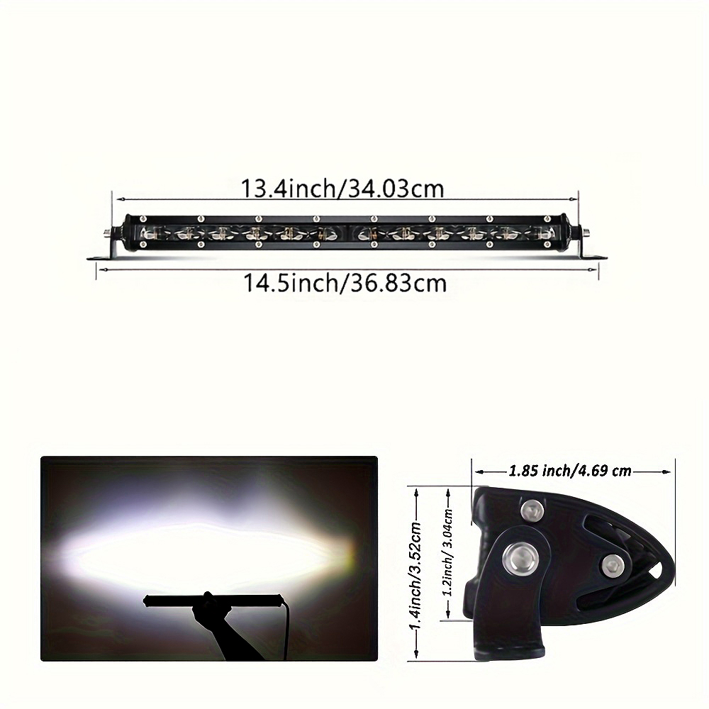 Barra luminosa a LED con lente - Led Work Light Bar 12 Inch Offroad recensione e prezzo