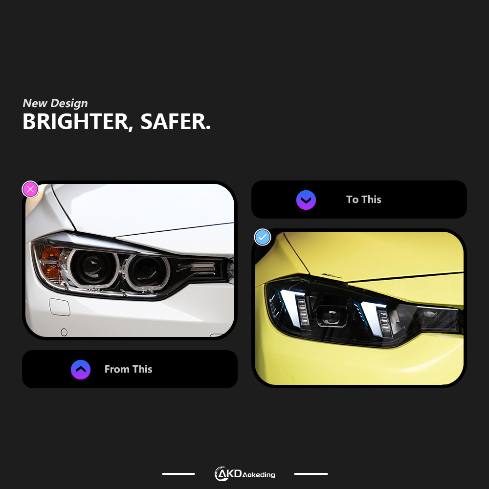 Nuovi Fari di Design per BMW F - Laser Led Headlight Projector Lens recensione e prezzo